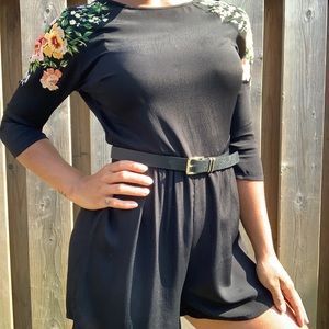 Embroidered Topshop Romper